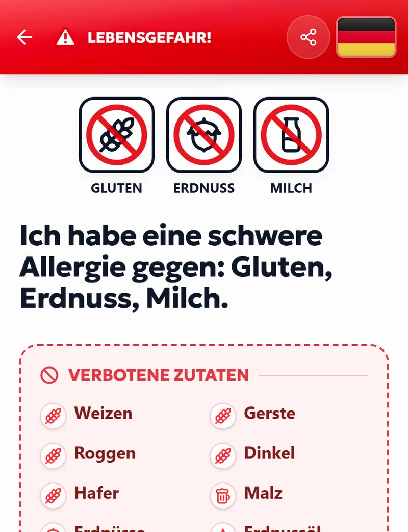 Kortelė — Deutsch